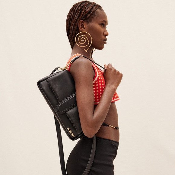 Jacquemus Black Sleek Shoulder Bag - Picture 1 of 16